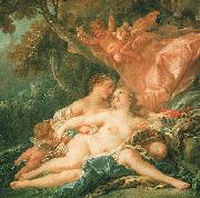 Francois Boucher Jupiter in the Guise of Diana and the Nymph Callisto oil painting artist